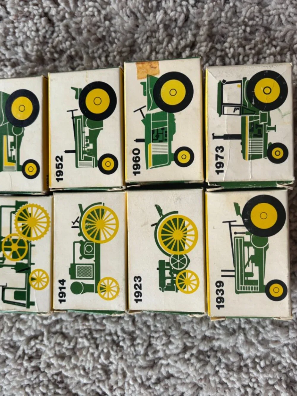 Vintage ERTL 1/64 scale John Deere Tractors